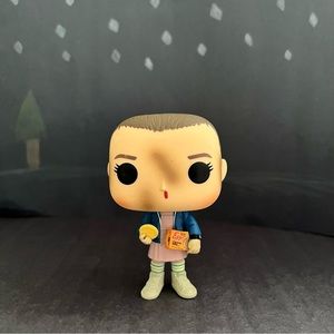 Funko Pop! Eleven with Eggo Blue Jacket Pink Dress